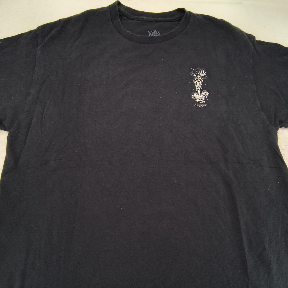 Empyre Crew Neck Short Sleeve Graphic T Shirt Mens Size Large L Black